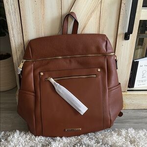 Brown Leather Backpack